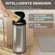 42 literes szenzoros hulladékgyűjtő lágy záródási funkcióval, érintésmentes rozsdamentes acél hulladékgyűjtő higiénikus konyhákba