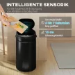 30 literes szenzoros hulladékgyűjtő lágy záródási funkcióval, érintésmentes rozsdamentes acél hulladékgyűjtő higiénikus konyhákba