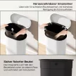 Konyhai hulladékgyűjtő, 30 literes, pedálos szemetes lágyan záródó fedéllel, fém pedállal, krémfehér, 36,5 x 31 x 61 cm