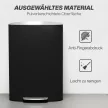 Konyhai hulladékgyűjtő, 50 literes, pedálos szemetes nyitva tartó funkcióval, lágyan záródó fedéllel, pedálos, fekete