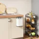 5 literes hulladékgyűjtő, szabadon álló vagy falra szerelhető, rozsdamentes acél, krémfehér