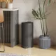  Mülleimer 30 L Treteimer mit Softclose-Deckel und Pedal, Inneneimer Metall, Schwarz, 36 x 30 x 60,5 cm