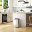 Sensor Mülleimer 40L Edelstahl Automatischer Mülleimer mit Soft-Close-Deckel Bewegungssensor 35,5 x 26 x 55 cm Silber