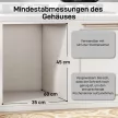 Kihúzható hulladékgyűjtő, 2 x 20 l, kivehető tartályokkal, műanyag, fém, szürke