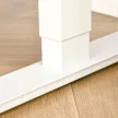 Magasságban állítható elektromos íróasztal, 140 x 70 cm, számítógépasztal 4 memóriahellyel, 4 darabos asztallap, állítható magasságú íróasztal ütközés- és túlmelegedésvédelemmel, fehér