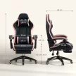 Irodai szék, gamer szék, 1 fejtámla, 1 deréktámasz, rózsaszín + fekete