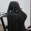 Irodai szék, gamer szék, 1 fejtámla, 1 deréktámasz, rózsaszín + fekete