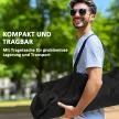 2 darabos összecsukható szék szett, összecsukható kempingszékek karfával, italtartóval, fejtámlával, hűtőtáskával, fekete