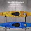 Tartó 2 kajaknak, szörfdeszkának, álló evezős deszkának, fémváz, állítható szélesség 144-180 cm