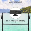 Tartó 2 kajaknak, szörfdeszkának, álló evezős deszkának, fémváz, állítható szélesség 144-180 cm