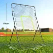 Baseball lepattanóháló, időjárásálló, fém keret, zöld ütési zóna, 174M x 123SZ x 90MÉ cm