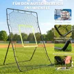 Baseball lepattanóháló, időjárásálló, fém keret, zöld ütési zóna, 174M x 123SZ x 90MÉ cm
