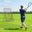 Baseball lepattanóháló, időjárásálló, fém keret, zöld ütési zóna, 174M x 123SZ x 90MÉ cm