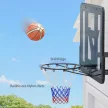 Falra szerelhető kosárpalánk, szakadásálló háló, időjárásálló, tartós, beltéri és kültéri használatra, fekete