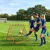 Futball-visszapattanó, 84 x 84 cm, folyamatosan állítható szöggel, visszarúgás-visszapattanó fallal, futballkapu ifjúsági lövészethez, passz- és labdakezelési edzéshez, piros