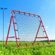 Futball-visszapattanó, 84 x 84 cm, folyamatosan állítható szöggel, visszarúgás-visszapattanó fallal, futballkapu ifjúsági lövészethez, passz- és labdakezelési edzéshez, piros