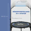 Fitness trambulin, összecsukható, állítható kormány, Ø102x123M cm, 150 kg-ig, fekete/kék