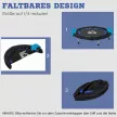 Fitness trambulin, összecsukható, állítható kormány, Ø102x123M cm, 150 kg-ig, fekete/kék