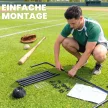 Baseball lepattanóháló, hordozható softball dobóháló, lepattanóháló célzónával, dobóháló baseballokhoz és softballokhoz, fém, fekete
