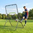 Baseball lepattanóháló, hordozható softball dobóháló, lepattanóháló célzónával, dobóháló baseballokhoz és softballokhoz, fém, fekete