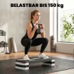 Aerobik lépcsőzőgép, 3 fokozatban állítható magasságú, 80 x 31 x 20 cm, fekete és szürke