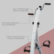 Pedálos edző időseknek, extra csendes mini szobakerékpár LCD kijelzővel, rögzítőpánttal, kar- és lábedzővel, edzőgép, asztali kerékpár, mini kerékpár fitnesz eszköz otthonra vagy irodába