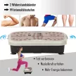 Vibrációs plató, vibrációs tréner, vibrációs eszköz, fitnesz tréner, LED kijelző, USB hangszóró, edzőszalagok, távirányító