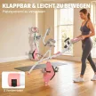 2 az 1-ben szobakerékpár LCD kijelzővel, állítható pulzusmérővel, üléssel és kerekekkel; összecsukható szobakerékpár 8 mágneses ellenállási szinttel, feszítőkábellel és acélvázzal.