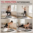 Vibrációs platform 99 szinttel, 2 fitnesz szalaggal, 73 x 40 x 13 cm, fehér+fekete