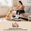 Vibrációs platform 99 szinttel, 2 fitnesz szalaggal, 73 x 40 x 13 cm, fehér+fekete