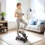 Mini léptető, kompakt léptetőeszköz edzésekhez, fitneszléptető LCD monitorral és csúszásgátló pedálokkal, fekete