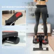 Mini léptető, kompakt léptetőeszköz edzésekhez, fitneszléptető LCD monitorral és csúszásgátló pedálokkal, fekete