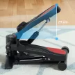 Mini léptető, kompakt léptetőeszköz edzésekhez, fitneszléptető LCD monitorral és csúszásgátló pedálokkal, fekete