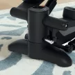 Mini léptető, kompakt léptetőeszköz edzésekhez, fitneszléptető LCD monitorral és csúszásgátló pedálokkal, fekete