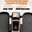  Elektrischer Ellipsentrainer, Pedalgerät mit 12 anpassbaren Geschwindigkeiten, tragbar, leicht, Fernbedienung, LED-Monitor, Stahl, Kunststoff, Schwarz