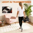 Elektrischer Ellipsentrainer, Pedalgerät mit 12 anpassbaren Geschwindigkeiten, tragbar, leicht, Fernbedienung, LED-Monitor, Stahl, Kunststoff, Schwarz