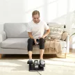  Elektrischer Ellipsentrainer, Pedalgerät mit 12 anpassbaren Geschwindigkeiten, tragbar, leicht, Fernbedienung, LED-Monitor, Stahl, Kunststoff, Schwarz