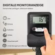 Evezőgép edzéshez, evezőgép 6-11 literes víztartállyal, LCD monitorral, mobiltelefon-tartóval, 135 kg teherbírás, acél, fekete