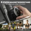 4 az 1-ben szobakerékpár, összecsukható, csendes fekvő szobakerékpár LCD monitorral, Bluetooth-szal, pulzusmérővel és ellenállás-szalaggal