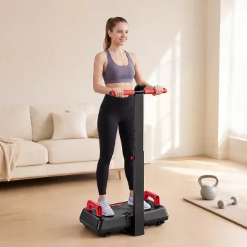   Vibrációs platform, csendes, üléssel, 99 intenzitási szinttel, 3 előre beállított programmal, állítható magasságú és levehető fogantyúkkal
