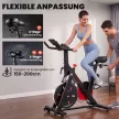  Heimtrainer Fahrrad Höhenverstellbar Hometrainer mit Magnetwiderstand APP verstellbarem Sitz LCD-Monitor Handyhalter