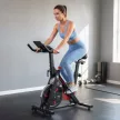  Heimtrainer Fahrrad Höhenverstellbar Hometrainer mit Magnetwiderstand APP verstellbarem Sitz LCD-Monitor Handyhalter