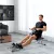 Otthoni evezőgép, hidraulikus fitnesz evezőgép LCD kijelzővel, 12 ellenállási szint, evezőgép teherbírása akár 100 kg, fitneszfelszerelés, edzőeszköz teljes test edzéséhez