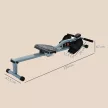 Otthoni evezőgép, hidraulikus fitnesz evezőgép LCD kijelzővel, 12 ellenállási szint, evezőgép teherbírása akár 100 kg, fitneszfelszerelés, edzőeszköz teljes test edzéséhez
