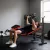 Súlyzópad súlyok nélkül, állítható fitneszpad számos gyakorlathoz, edzőállomás, acél, műanyag, fekete+piros