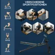Súlyzópad, összecsukható edzőpad 7 pozícióba állítható háttámlával, fitneszpad, teherbírás akár 120 kg, kék