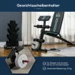 Súlyzópad, összecsukható edzőpad 7 pozícióba állítható háttámlával, fitneszpad, teherbírás akár 120 kg, kék