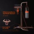 2 az 1-ben boxzsák állvány, max. teherbírás 100 kg, forgatható acél boxzsák tartó 20 kg-os boxzsákkal/golyóval, magasságban állítható álló boxzsák tartó, beltéri fitnesz edzéshez, fekete
