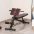 Súlyzópad, fitneszpad, lejtős pad, multifunkcionális hasizom-edző, állítható, acél, fekete, 64 x 146 x 73,5-85 cm