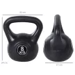  Kettlebell Kugelhantel 8 kg Gewicht-Hantel mit Sand befüllt für Anfänger Schwarz